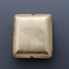 Distanziatore In Ottone Forma Quadrata Satinato 24X27mm-Dorato 1pz