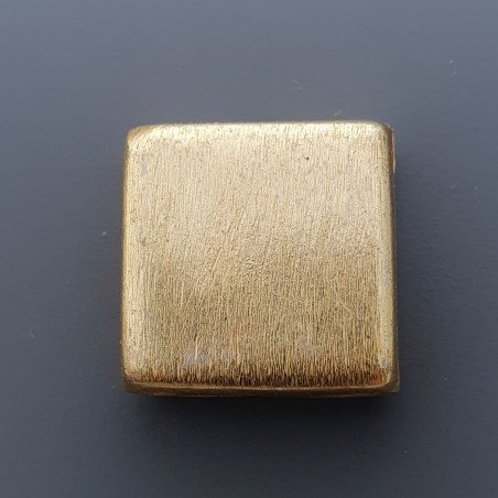 Distanziatore In Ottone Forma Quadrata Piatto Satinato 24mm-Dorato 1pz