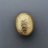 Distanziatore In Ottone Forma Ovale Lavorato Antico Tribal 11x14mm-Dorato 1pz