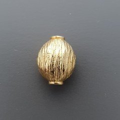 Distanziatore In Ottone Forma Ovale Lavorato 14X11mm-Dorato 1pz