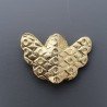 Distanziatore In Ottone Forma Ali d'Angelo Lavorata Antico Tribal 15x22mm-Dorato 1pz