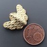 Distanziatore In Ottone Forma Ali d'Angelo Lavorata Antico Tribal 15x22mm-Dorato 1pz