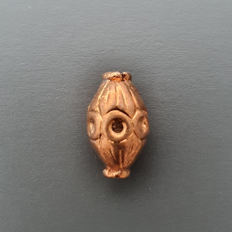 Distanziatore Di Ottone Forma Ovale Lavorato 08X13mm-Ramato 1pz