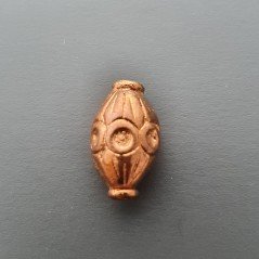 Distanziatore Di Ottone Forma Ovale Lavorato 08X13mm-Ramato 1pz