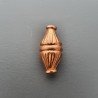 Distanziatore In Ottone Forma Ovale Lavorato 07X15mm-Ramato 1pz