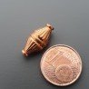 Distanziatore In Ottone Forma Ovale Lavorato 07X15mm-Ramato 1pz