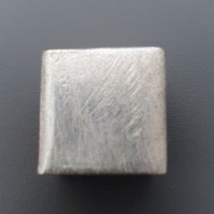 Distanziatore In Ottone Forma Cubo Satinato 19X20mm-Argentato 1pz