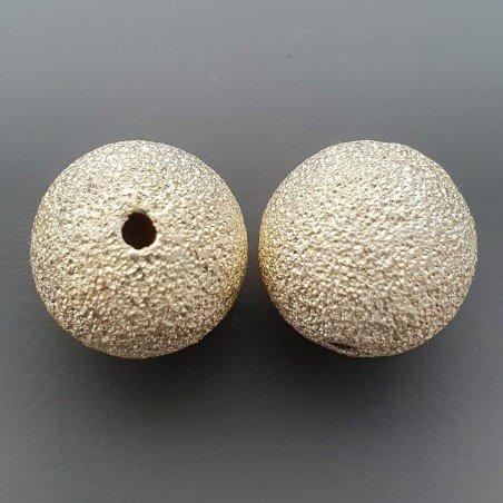 Distanziatore In Ottone Forma Tondo Diamantata 15mm-Argentato 1pz