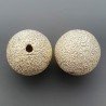 Distanziatore In Ottone Forma Tondo Diamantata 15mm-Argentato 1pz