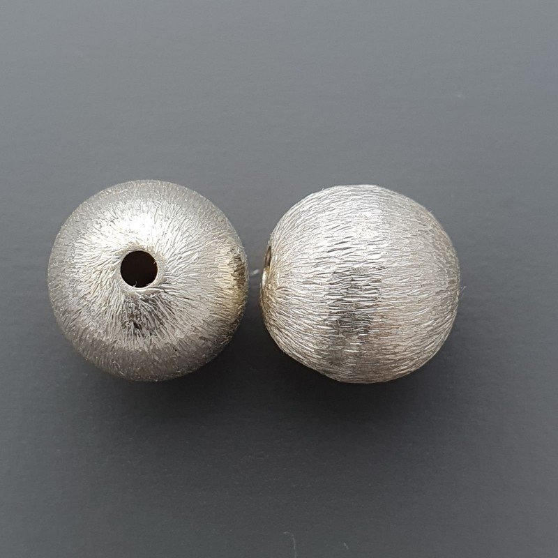 Distanziatore In Ottone Forma Tondo Satinato 12mm-Argentato 1pz