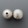 Distanziatore In Ottone Forma Tondo Satinato 12mm-Argentato 1pz