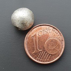 Distanziatore In Ottone Forma Tondo Satinato 08mm-Argentato 1pz