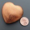 Distanziatore In Ottone Cuore  Satinato 38x39mm-Ramato 1pz