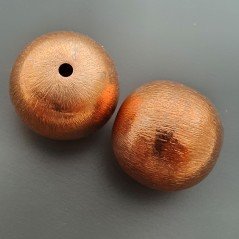 Distanziatore In Ottone Forma Tondo Satinato 22mm-Ramato 1pz