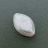 Distanziatore In Ottone Forma Ovale Satinato 28x18mm-Argentato 1pz