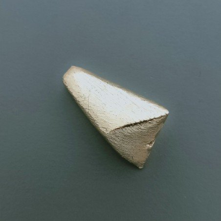 Distanziatore In Ottone Forma Triangolo Satinato 15x22mm-Dorato 1pz
