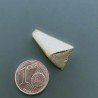 Distanziatore In Ottone Forma Triangolo Satinato 15x22mm-Dorato 1pz