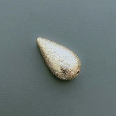 Distanziatore In Ottone Forma Goccia Satinato 10x18mm-Dorato 1pz