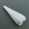 Distanziatore In Ottone Forma Goccia Cuore Satinato 18x43mm-Argentato 1pz