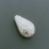 Distanziatore In Ottone Forma Goccia Lavorato Antico Tribal 11x18mm-Argentato 1pz