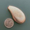 Distanziatore In Ottone Satinato Goccia Satinato Curvato 24x38mm -Ramato 1pz