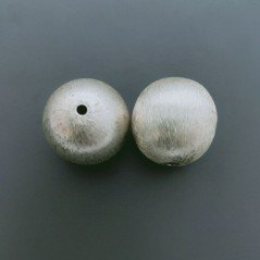 Distanziatore In Ottone Forma Tondo Satinato 20mm-Argentato 1pz