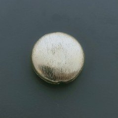 Distanziatore In Ottone Forma Tondo Piatto Satinato 20mm-Dorato 1pz