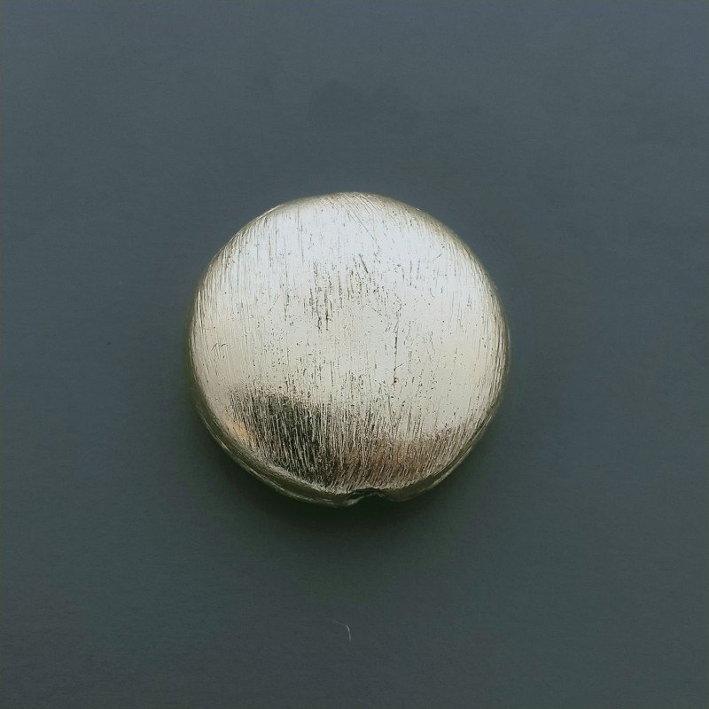 Distanziatore In Ottone Forma Tondo Piatto Satinato 20mm-Dorato 1pz