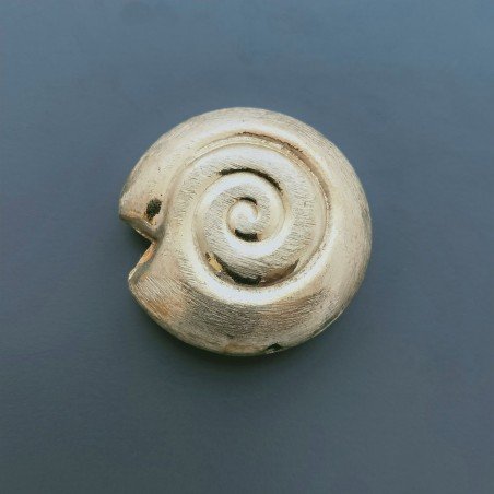 Distanziatore In Ottone Forma Conchiglia Satinata 30mm-Dorato 1pz
