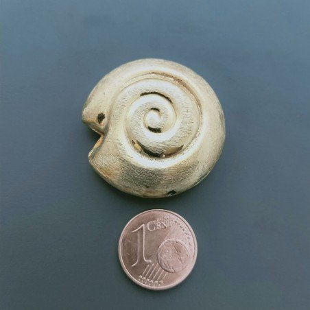 Distanziatore In Ottone Forma Conchiglia Satinata 30mm-Dorato 1pz