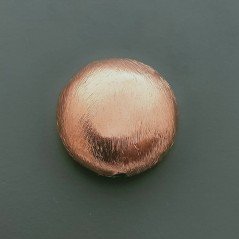 Distanziatore In Ottone Forma Tondo Piatto Satinato 09x20mm-Ramato 1pz
