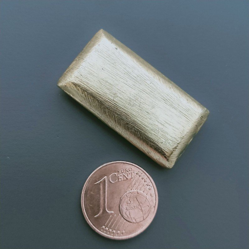 Distanziatore In Ottone Forma Rettangolo Satinato 16X30mm-Dorato 1pz