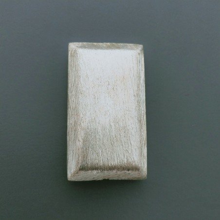 Distanziatore In Ottone Forma Rettangolo Satinato 18X32mm-Argentato 1pz