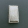 Distanziatore In Ottone Forma Rettangolo Satinato 18X32mm-Argentato 1pz