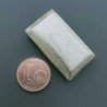 Distanziatore In Ottone Forma Rettangolo Satinato 18X32mm-Argentato 1pz