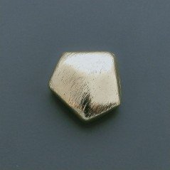 Distanziatore In Ottone Forma Pentagono Satinato 16X18mm-Dorato 1pz