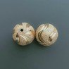 Distanziatore In Ottone Forma Tondo Diamantato A Spirale 18mm-Dorato 1pz