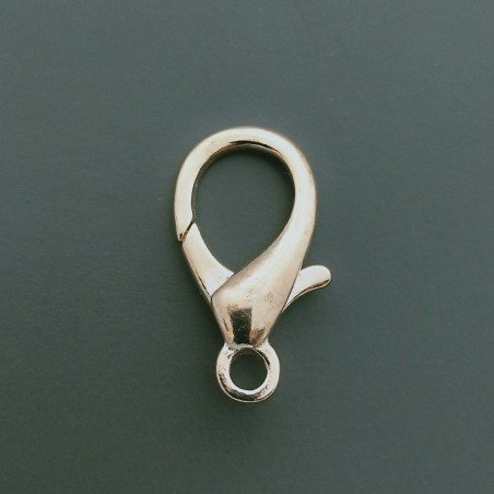 Chiusura Moschettone In Ottone 23mm-Oro Rosa 5pz