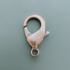 Chiusura Moschettone In Ottone 27mm-Rame Anticato 1pz