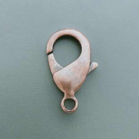 Chiusura Moschettone In Ottone 27mm-Rame Anticato 1pz