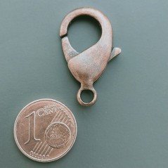 Chiusura Moschettone In Ottone 27mm-Rame Anticato 1pz