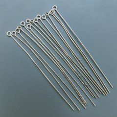 Chiodini Di Ottone Con Base Ad Anellino 0,50x72mm-Rosato 38pz