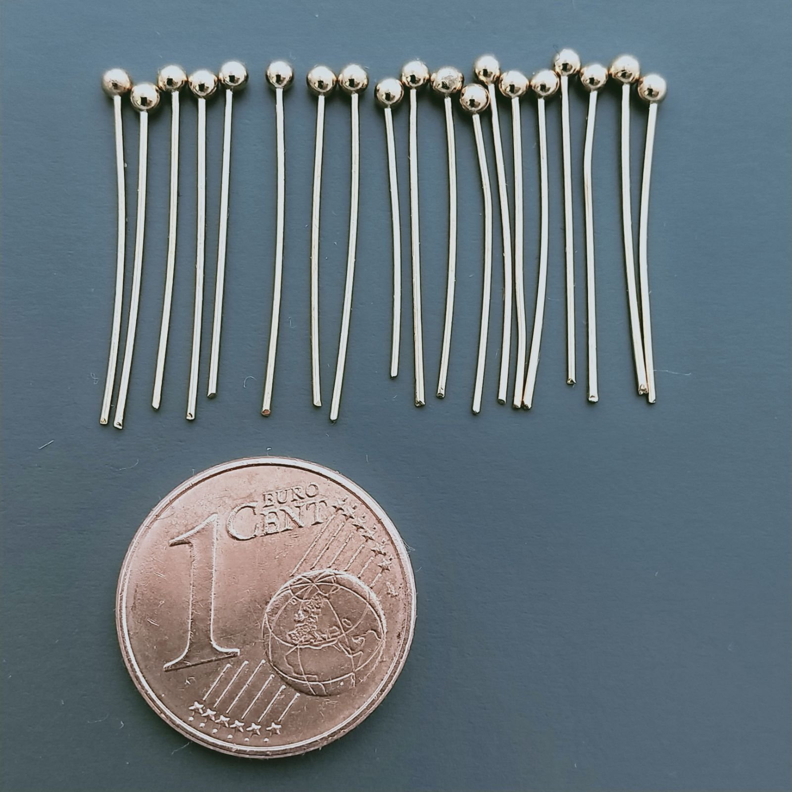Chiodini Di Ottone Testa Tonda 0,20x28mm-Rosato 180pz