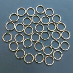 Contromaglia Anellini Di Acciaio Aperti Spessore 0,40mm Diametro 07mm-Oro Rosa 100pz