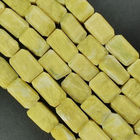 Giada Limone Naturale Sassi sfaccettate A Mano Taglia Gemma