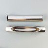 Distanziatore In Ottone Forma Cilindro Curvato 07X40mm-Argentato 1pz