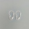 Base Per Orecchini In Ottone A Monachella Chiuso 16mm-Argentato 6 paia