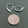 Base Per Orecchini In Ottone A Monachella Chiuso 13X10mm-Argentato 5 paia