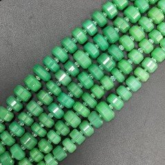 Crisoprasio (AA) Rondelle Cilindro Taglio Laser A Mano Grade 06mm-14mm