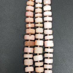 Opale Rosa (AA) Rondelle Cilindro Taglio Laser A Mano Grade 06mm-14mm